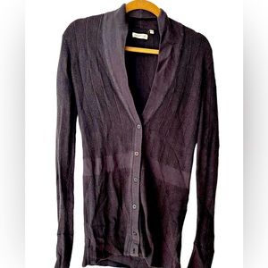 Martin + Osa Grey Button Down Cotton Cardigan Women's M